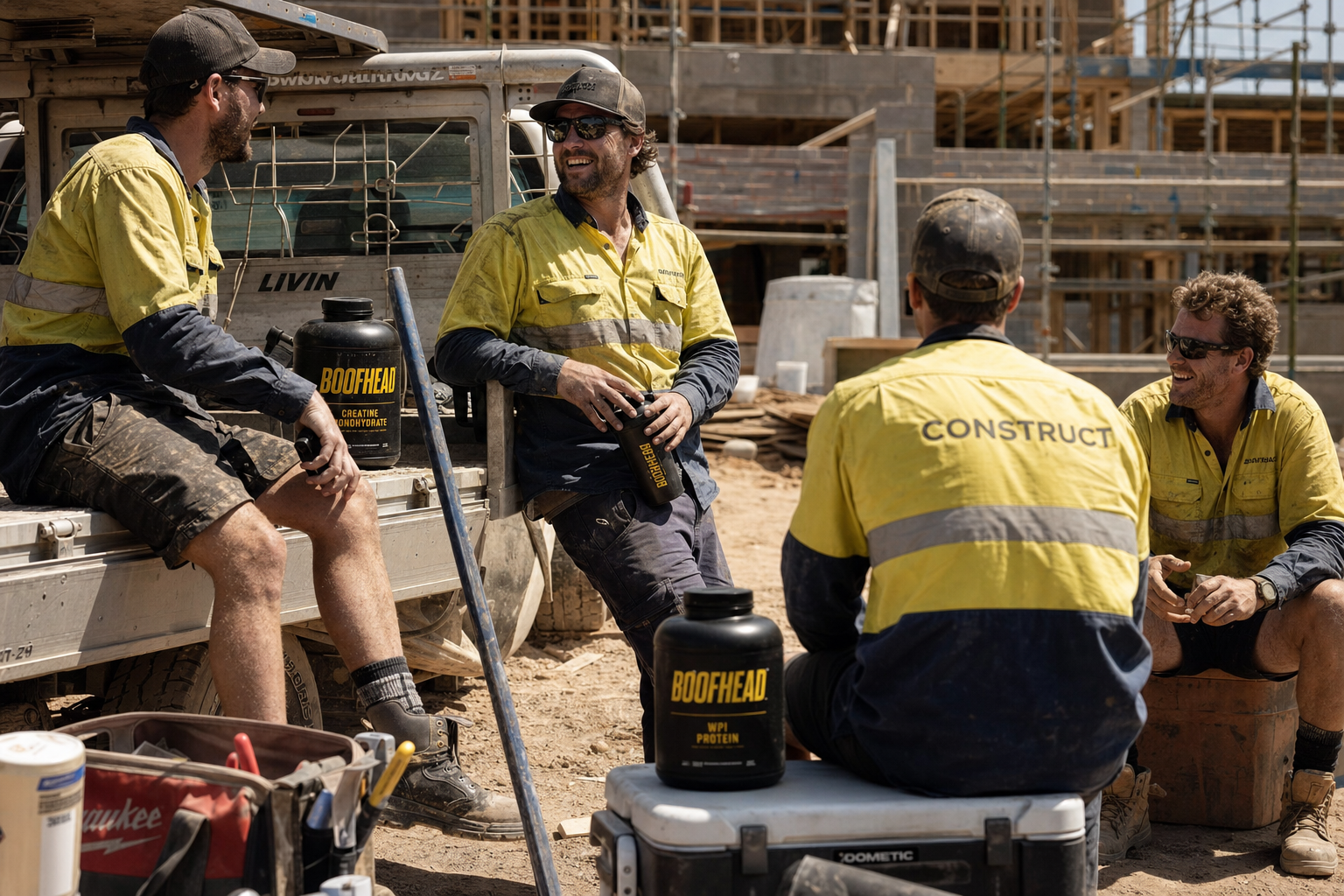 Boofhead crew on a worksite